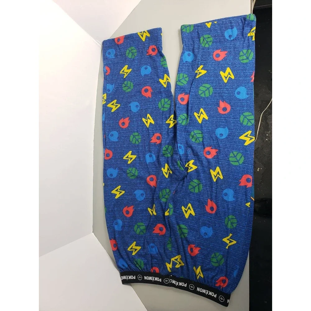 Pokémon Boys Pajama Pants XL (14/16) Blue All-Over Poké Ball ElementLounge Pants